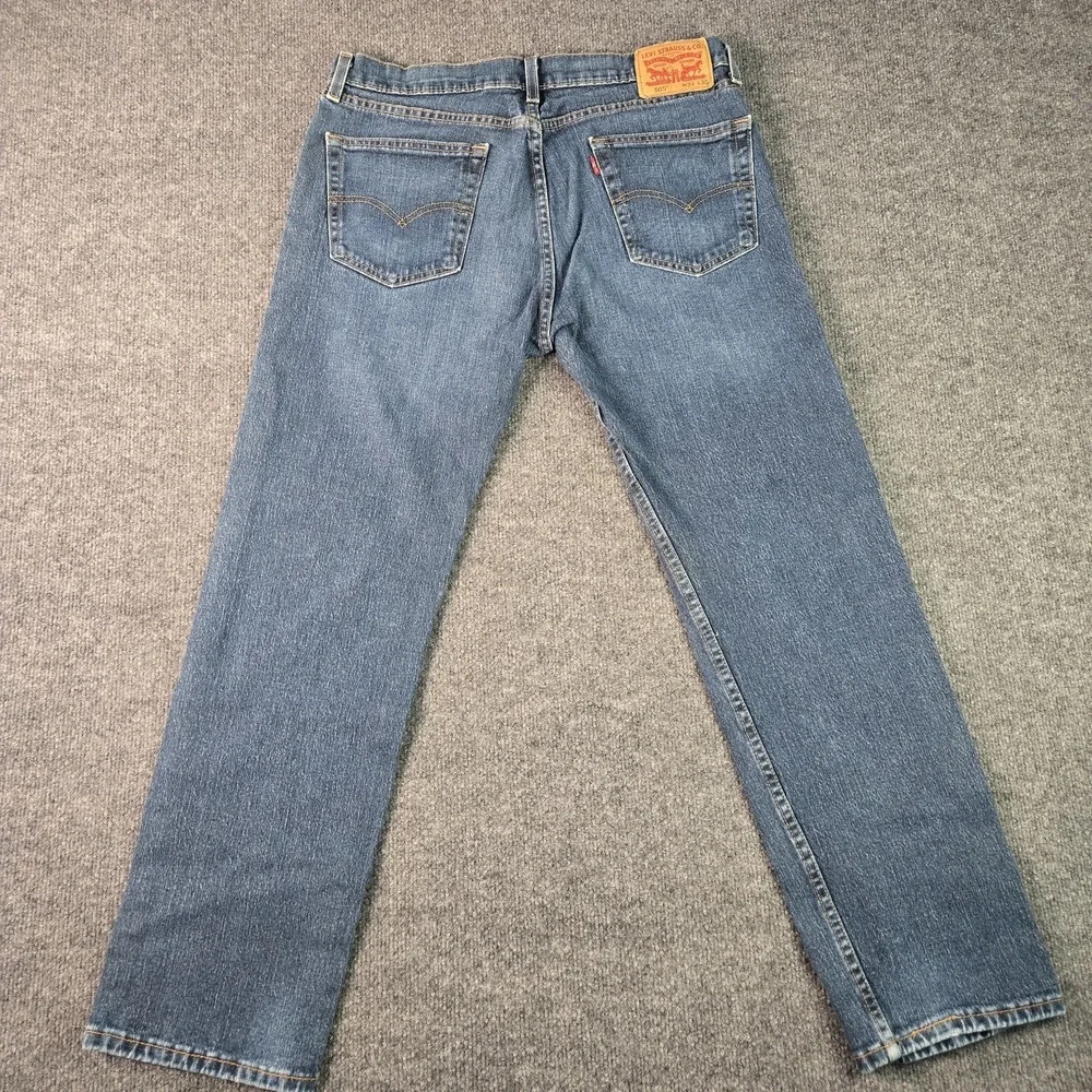 Levis 505 Regular Fit Straight Leg Mens Jeans 34x30 (34x28) Medium Wash Blue